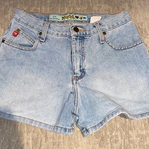 Light wash mudd jean shorts